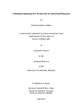 Cover page: A Minimum Spanning Tree Framework for Inferring Phylogenies