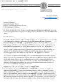 Cover page of UC Comments on Defense Federal Acquisition Regulation Supplement: Assessing Contractor Implementation of Cybersecurity Requirements (DFARS Case 2019-D041/RIN 0750-AK81; Docket DARS-2020-0034)