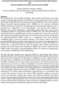 Cover page: An Assessment of Data Transfer Performance for Large-Scale Climate Data Analysis and Recommendations for the Data Infrastructure for CMIP6