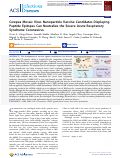 Cover page: Cowpea Mosaic Virus Nanoparticle Vaccine Candidates Displaying Peptide Epitopes Can Neutralize the Severe Acute Respiratory Syndrome Coronavirus