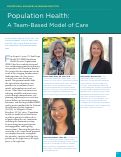 Cover page: 08.Population Health: A Team-Based Model of Care