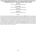 Cover page: Understanding Individual Differences in Eye Movement Pattern During ScenePerception through Co-Clustering of Hidden Markov Models