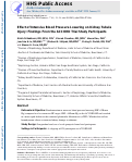 Cover page: Effect of Intensive Blood Pressure Lowering on Kidney Tubule Injury: Findings From the ACCORD Trial Study Participants