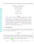 Cover page: Factorial and Noetherian subrings of power series rings