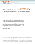 Cover page: Observation of the spin-polarized surface state in a noncentrosymmetric superconductor BiPd