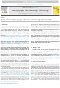 Cover page: Mesozoic and Cenozoic palaeogeography, palaeoclimate and palaeoecology in the eastern Tethys