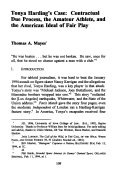 Cover page: Tonya Harding's Case: Contractual Due Process, the Amateur Athlete, and the American Ideal of Fair Play