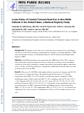 Cover page: Lower Rates of Ceramic Femoral Head Use in Non-White Patients in the United States, a National Registry Study