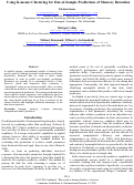 Cover page: Using K-means Clustering for Out-of-Sample Predictions of Memory Retention