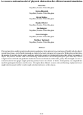 Cover page: A resource-rational model of physical abstraction for efficient mental simulation