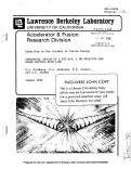 Cover page: CONCEPTUAL DESIGN OF A 200 keV, 1 MW NEGATIVE-ION-BASED NEUTRAL BEAM LINE