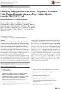 Cover page: Identifying Subpopulations with Distinct Response to Treatment Using Plasma Biomarkers in Acute Heart Failure: Results from the PROTECT Trial