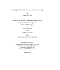 Cover page of Sampling in Statistical Inference and Machine Learning