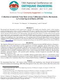 Cover page of Collection of ambient noise data across California to derive Horizontal-to-Vertical Spectral Ratios (HVSR)
