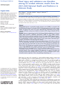 Cover page: Moral injury and substance use disorders among US combat veterans: results from the 2019–2020 National Health and Resilience in Veterans Study