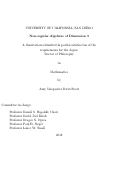 Cover page: Non-regular algebras of dimension 3