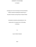 Cover page: Leveraging the Tools and Techniques of Precision Medicine to Better Understand the Biological Underpinnings of Psychiatric Disorders and Psychotropic Treatment Effects