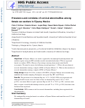 Cover page: Prevalence and correlates of cervical abnormalities among female sex workers in Tijuana, Mexico