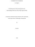 Cover page: The Full Spectrum of Status Striving Motivation: Understanding the Diversity of How People Approach Status