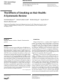 Cover page: The Effects of Smoking on Hair Health: A Systematic Review.
