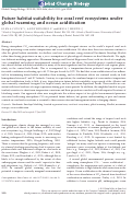 Cover page: Future habitat suitability for coral reef ecosystems under global warming and ocean acidification