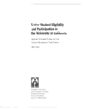 Cover page of Latino Student Eligibility and Participation in the University of California: Report Number Three of the Latino Eligibility Task Force