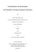 Cover page: Two Mainstreams, One School System: The Complexities of Immigrant Integration in Barcelona