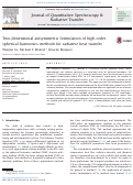 Cover page: Two-dimensional axisymmetric formulation of high order spherical harmonics methods for radiative heat transfer