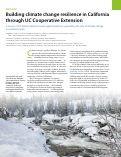 Cover page: Building climate change resilience in California through UC Cooperative Extension