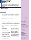 Cover page: Art Interventions to Mitigate Burnout in Health Care Professionals: A Systematic Review.