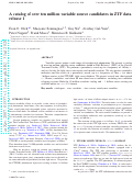 Cover page: ZTF A catalogue of over 10 million variable source candidates in ZTF Data Release 1
