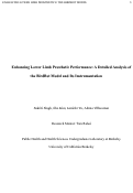 Cover page: Enhancing Lower Limb Prosthetic Performance: A Detailed Analysis of the BirdBot Model and Its Instrumentation