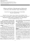 Cover page: Efficacy and Safety of Epratuzumab in Moderately to Severely Active Systemic Lupus Erythematosus: Results From Two Phase III Randomized, Double‐Blind, Placebo‐Controlled Trials