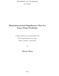 Cover page: Simulation-based Significance Test for Lasso-Type Problems