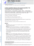 Cover page: Cortical superficial siderosis in the general population: The Framingham Heart and Rotterdam studies