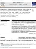 Cover page: Misdiagnosis of appendiceal neoplasms as ovarian tumors: Impact of prior gynecologic surgery on definitive cytoreduction and HIPEC