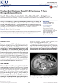 Cover page: Unclassified Mucinous Renal Cell Carcinoma: A Rare Histopathological Entity