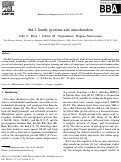 Cover page: Bcl-2 family proteins and mitochondria