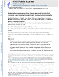 Cover page: Associations among amyloid status, age, and longitudinal regional brain atrophy in cognitively unimpaired older adults