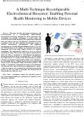 Cover page: A Multi-Technique Reconfigurable Electrochemical Biosensor: Enabling Personal Health Monitoring in Mobile Devices
