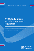 Cover page of WHO TobReg: report on the scientific basis of tobacco product regulation: 7th report of a WHO study group