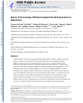 Cover page: Biases in processing of mood-congruent facial expressions in depression