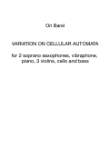 Cover page: Variation on Cellular Automata