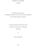 Cover page: Expanding Linguistic Repertoires: An Ethnography of Black and Latina/o Youth Transcultural Communication In Urban English Language Arts Classrooms