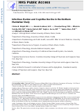 Cover page: Infectious Burden and Cognitive Decline in the Northern Manhattan Study