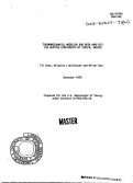 Cover page: THERMOMECHANICAL MODELING AND DATA ANALYSIS FOR HEATING EXPERIMENTS AT STRIPA, SWEDEN