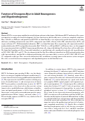 Cover page: Function of Oncogene Mycn in Adult Neurogenesis and Oligodendrogenesis