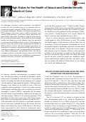 Cover page: High Stakes for the Health of Sexual and Gender Minority Patients of Color