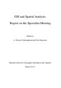 Cover page: GIS and Spatial Analysis: Report on the Specialist Meeting (92-11)