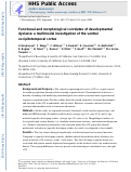 Cover page: Functional and morphological correlates of developmental dyslexia: A multimodal investigation of the ventral occipitotemporal cortex